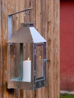 Vægkrog til lanterner / sort - hvid - galvaniseret - kobber - oliven