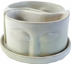 Yin Yang skåle sort/hvid