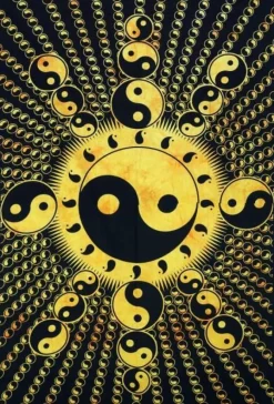 Yin Yang vægtæppe i bomuld