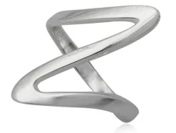 Z twist sølvfingerring