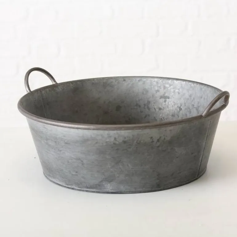 Zinkbaljer med håndtag - 3stk