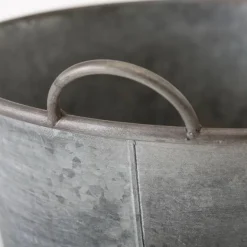 Zinkbaljer med håndtag - 3stk