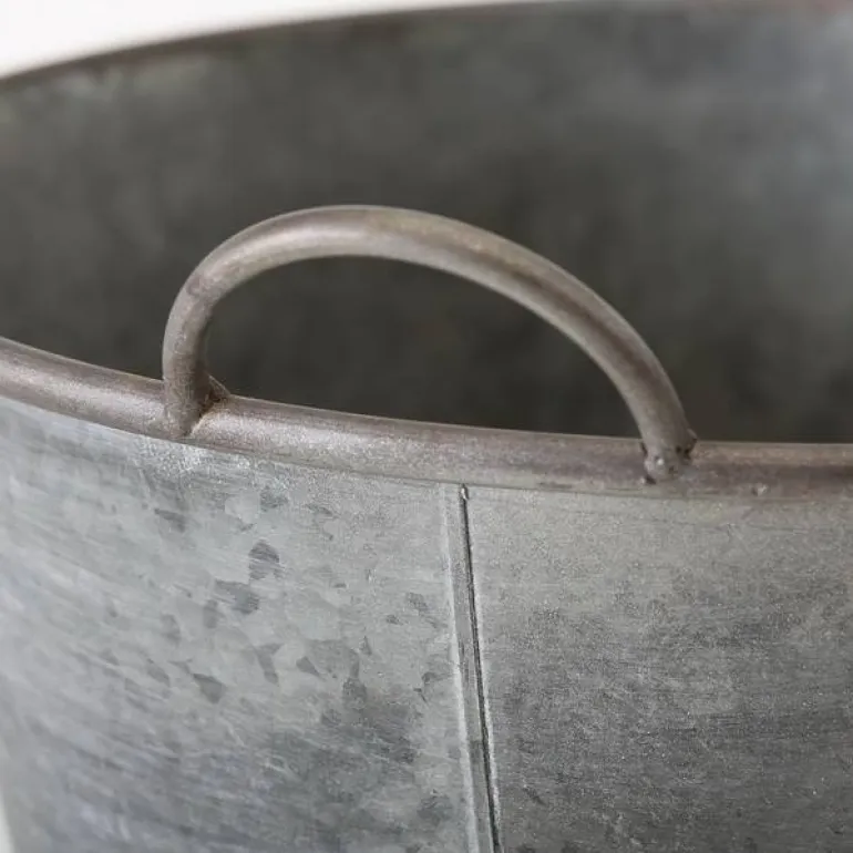 Zinkbaljer med håndtag - 3stk